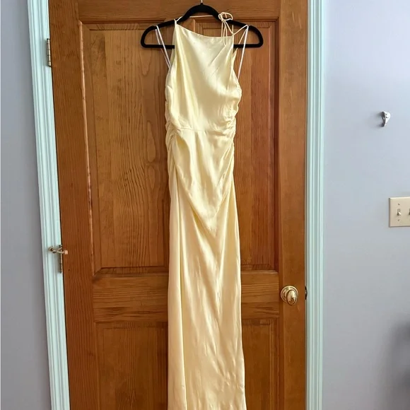 Shona Joy | Dresses | Shona Joy Light Yellow Maxi Dress | Poshmark